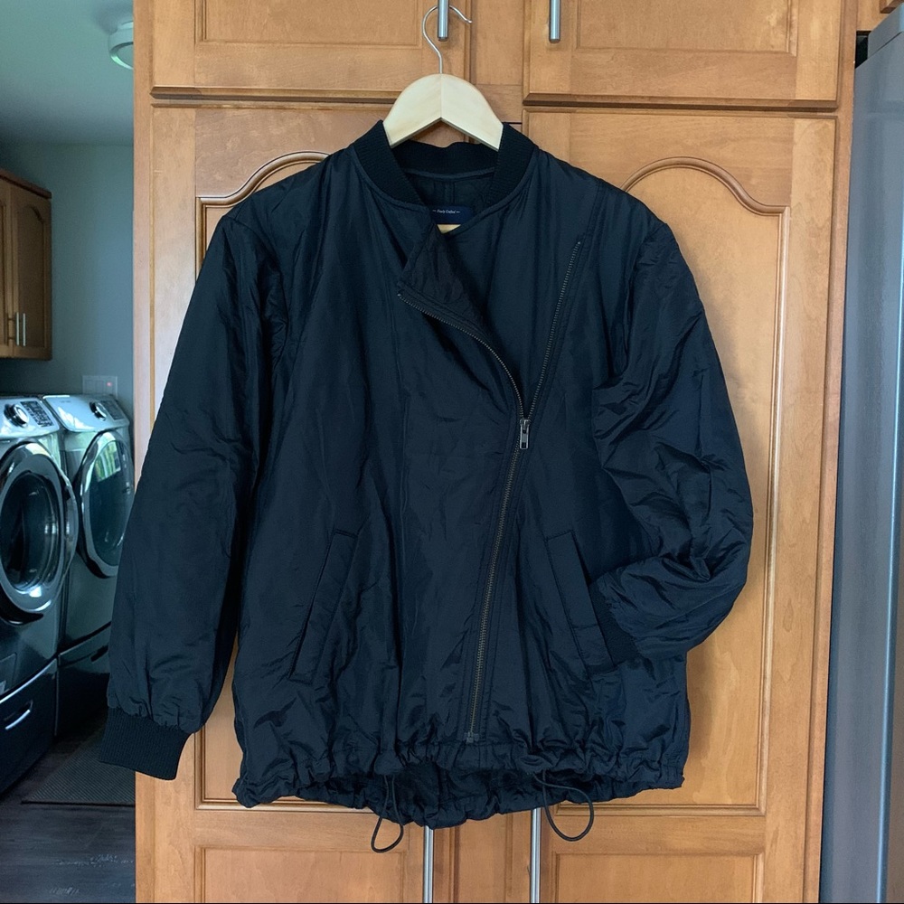 Madewell Tokyo Rider Black Bomber Jacket